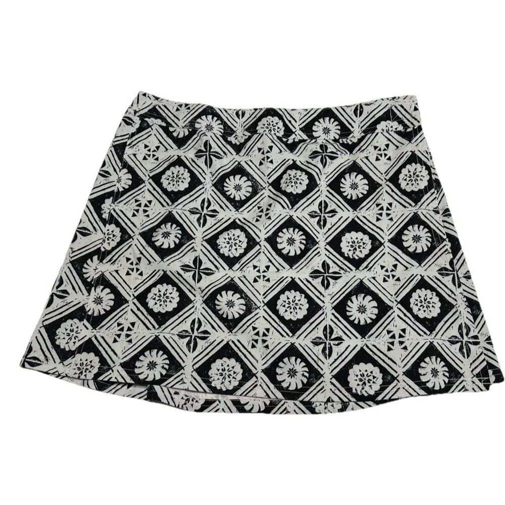 RIP SKIRT Hawaii sz Med Ocean Wrap Swim Cover Skirt tropical Geometric Pocket